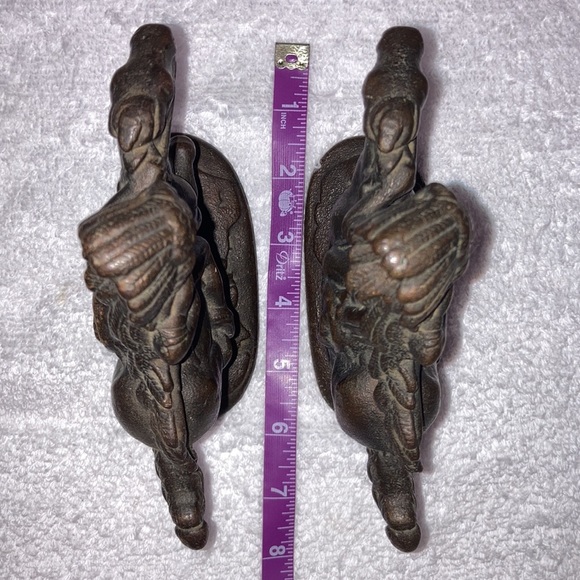 Vtg. 1940’s Galloping horse Native American Bronze Finish Japaned Metal - Picture 8 of 8